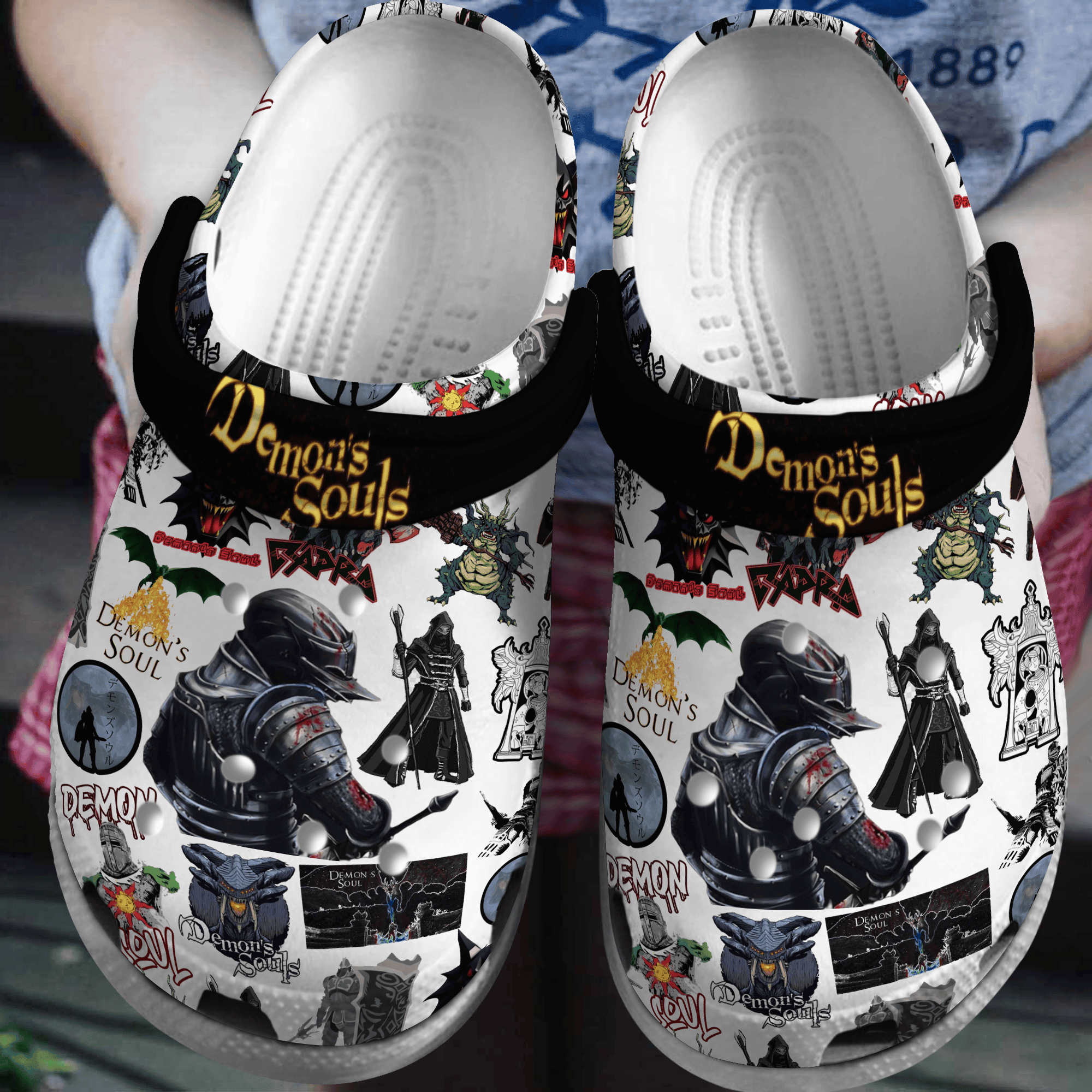 Demon's Souls Game Crocs Crocband Clogs Shoes Comfortable For Men Women and Kids