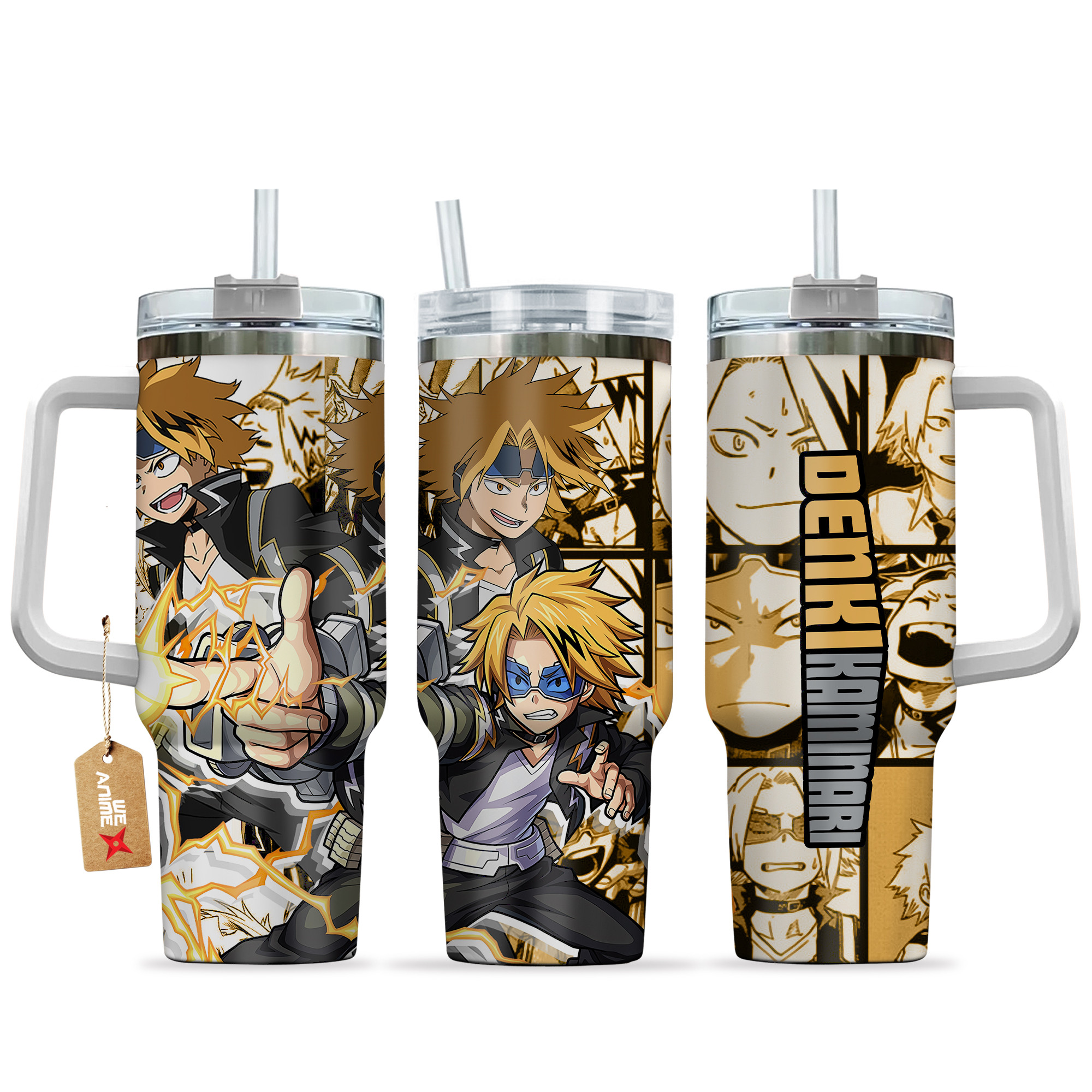 Denki Kaminari (Chargebolt) My Hero Academia Anime Custom Stanley Cup 40 oz 30 oz Tumbler With HandleTVC2301151