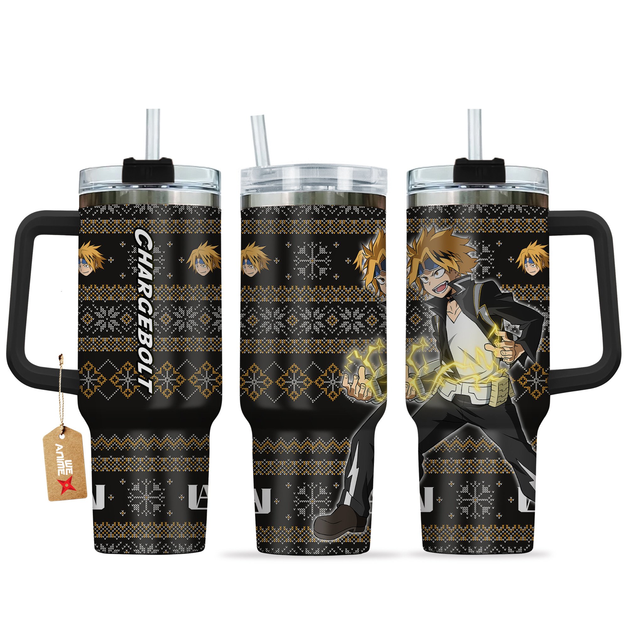 Denki Kaminari (Chargebolt) My Hero Academia Anime Custom Stanley Cup 40 oz 30 oz Tumbler With HandleTVC2301164