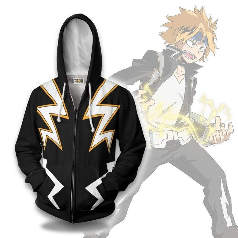 Denki Kaminari Cosplay Costume My Hero Academia 3D All Over Print Hoodie, Zip Hoodie