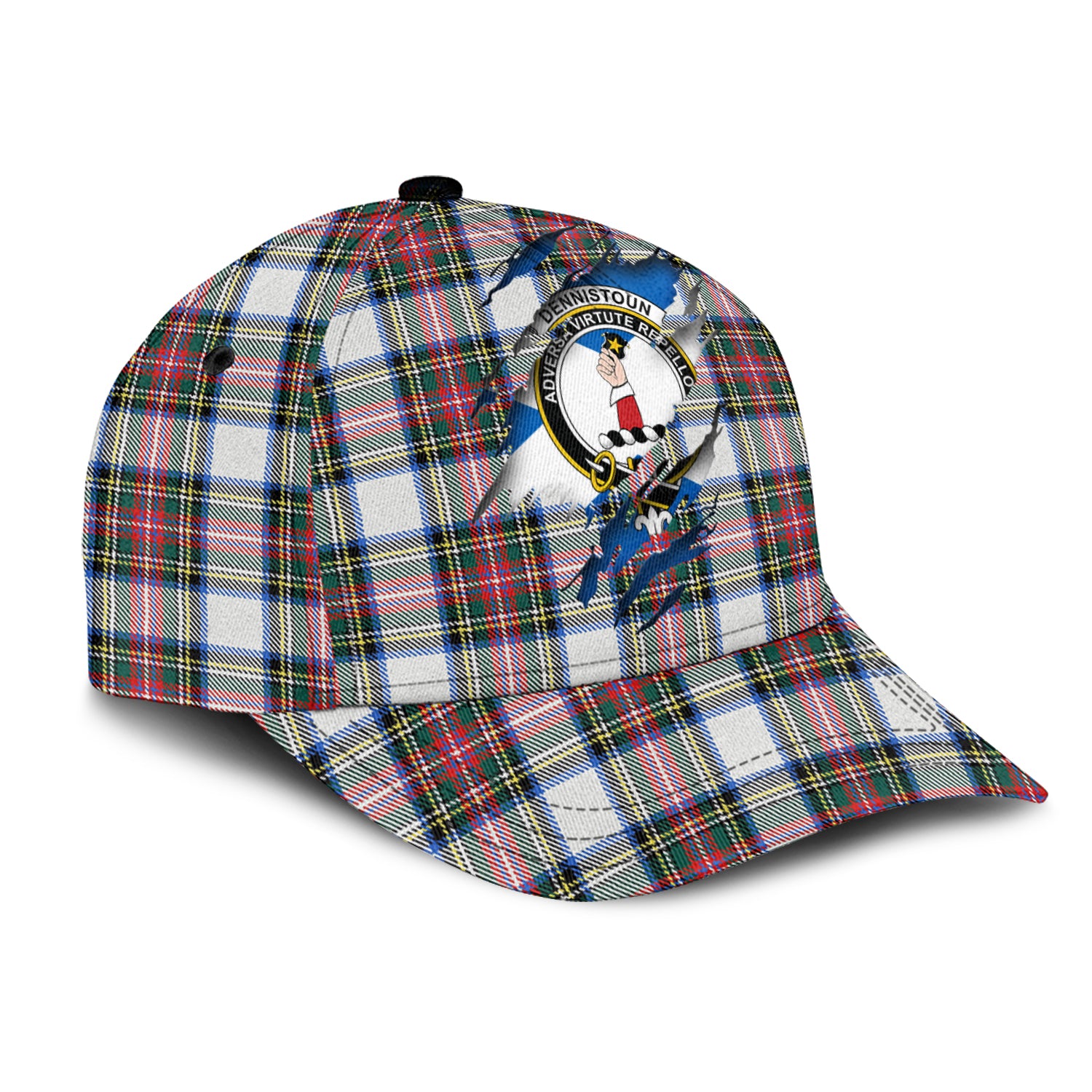 Dennistoun Tartan Plaid Cap, Family Crest In Me Style Tartan Baseball Cap TS23 Trucker Hats Custom Hats Gifts For Men & Women