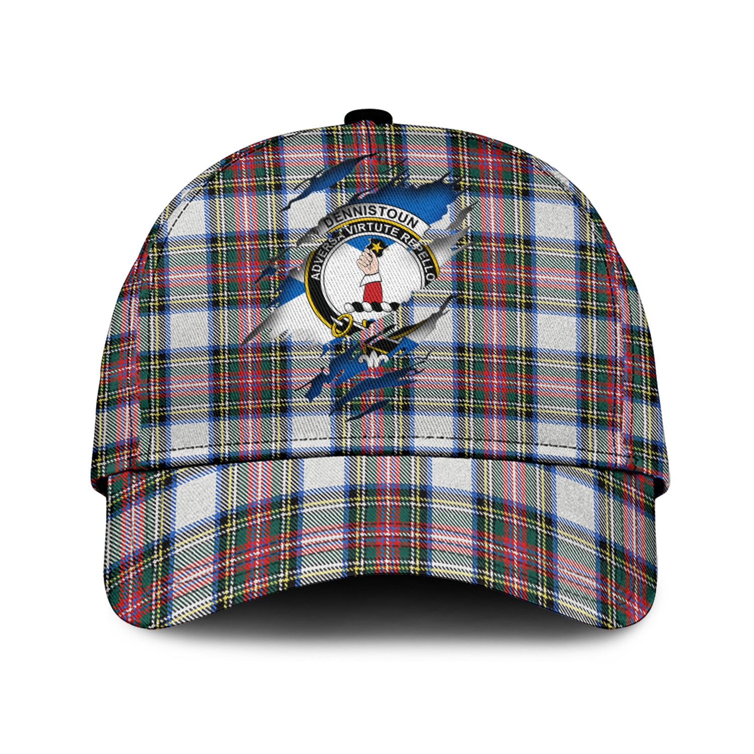 Dennistoun Tartan Plaid Cap, Family Crest In Me Style Tartan Baseball Cap TS23 Trucker Hats Custom Hats Gifts For Men & Women