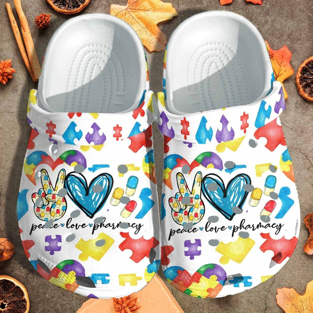 Dental Nurse Custom Shoes Clogs Mothers Day Gifts Women - Peace Love Nurse Outdoor Shoes