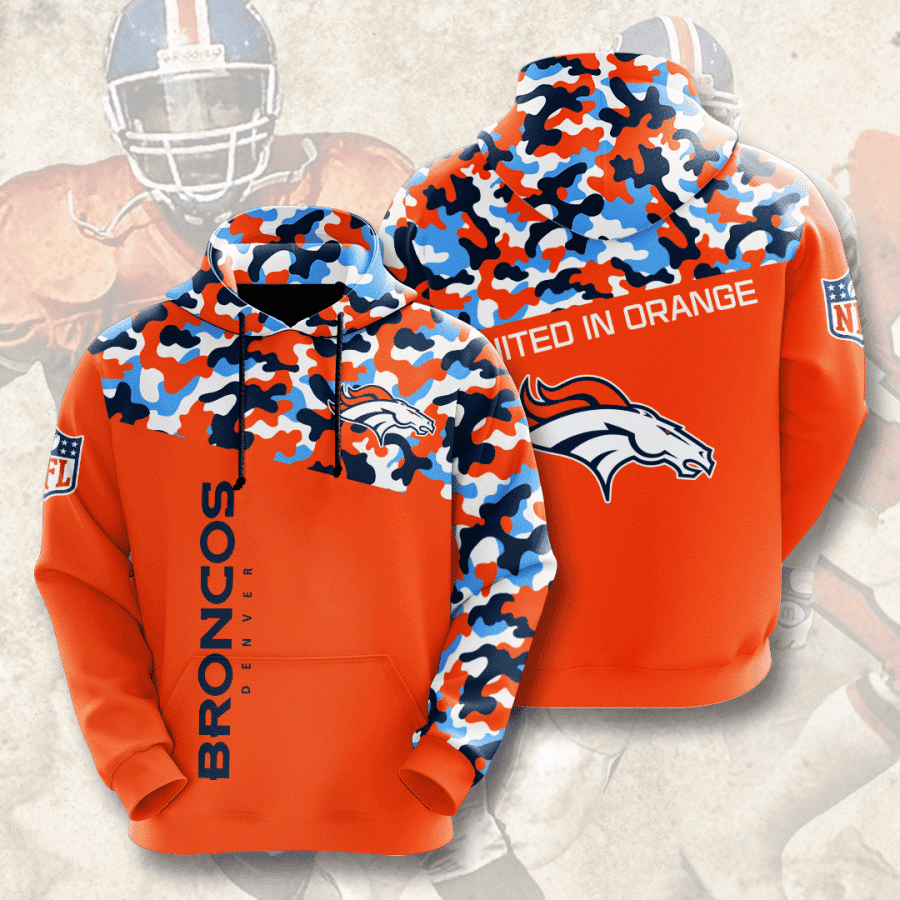 Denver Broncos 3D All Over Print Hoodie, Zip Hoodie