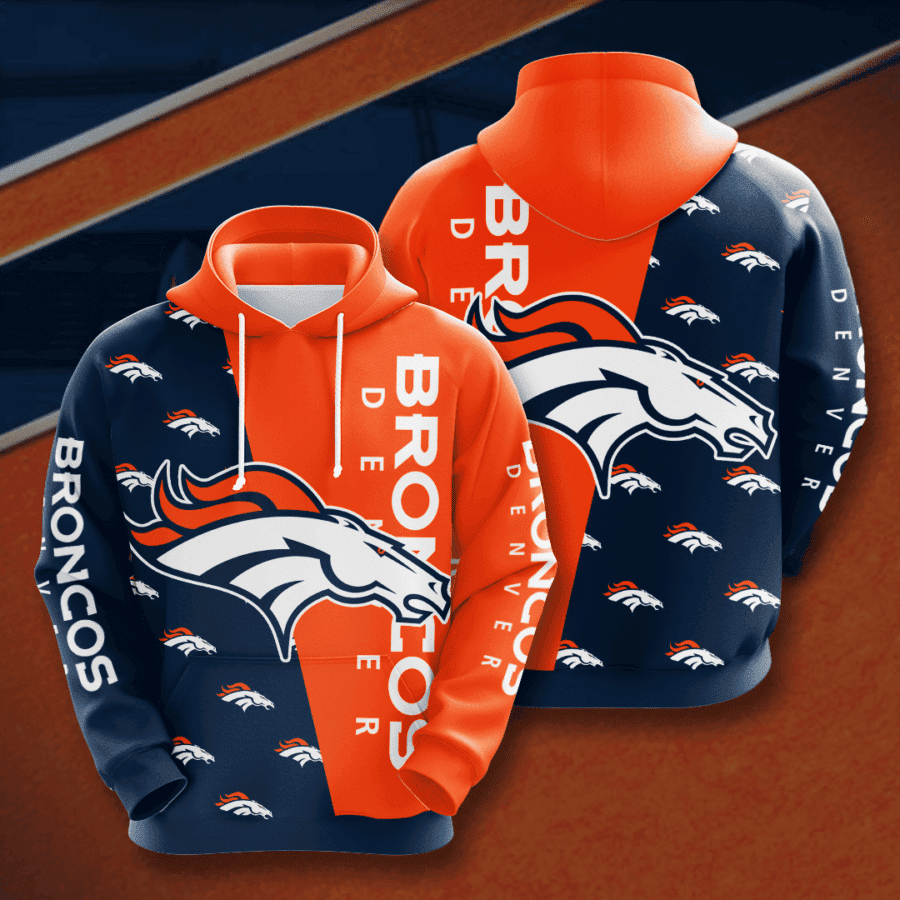 Denver Broncos 3D All Over Print Hoodie, Zip Hoodie