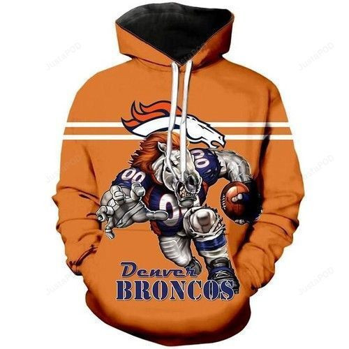 Denver Broncos 3D All Over Print Hoodie, Zip Hoodie