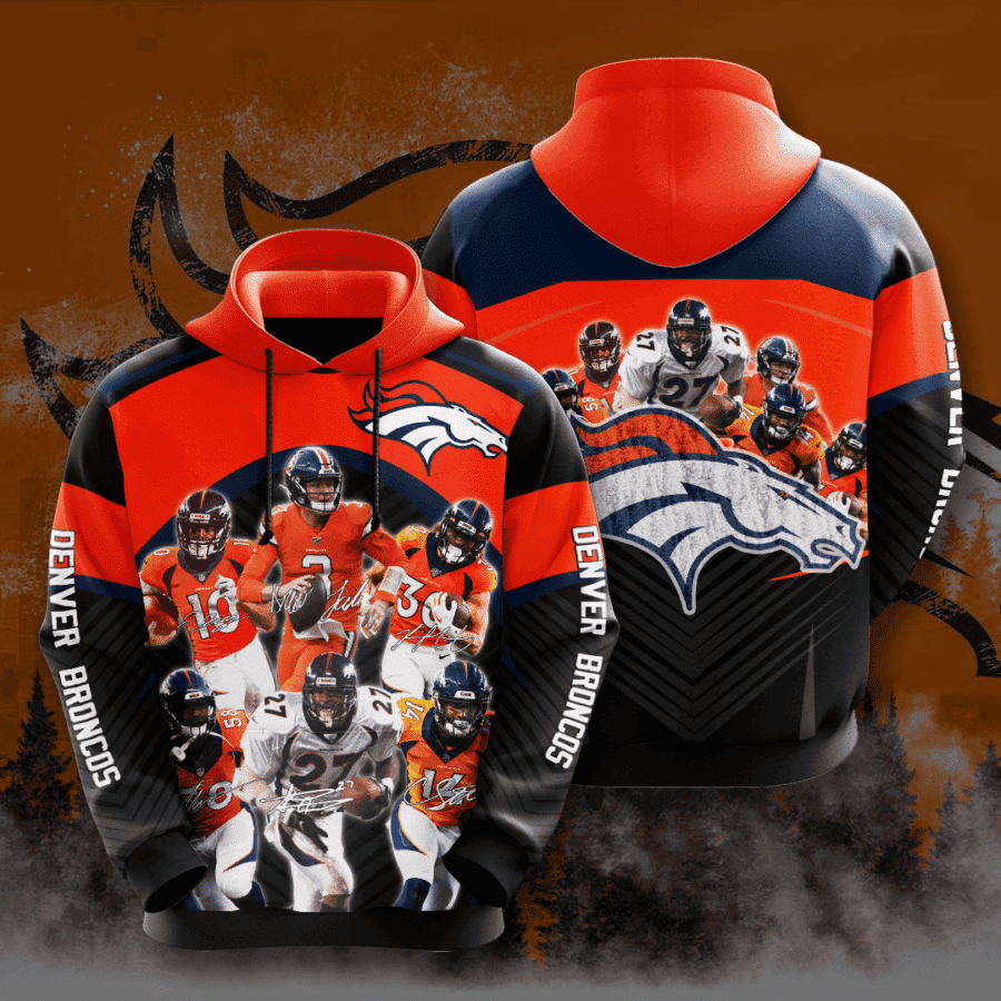 Denver Broncos 3D All Over Print Hoodie, Zip Hoodie
