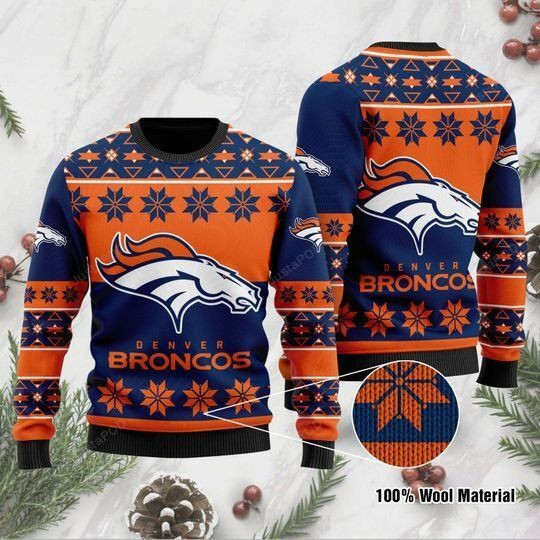 Denver Broncos Christmas For Fans Ugly Christmas Sweater Adult 3D Funny Matching for family