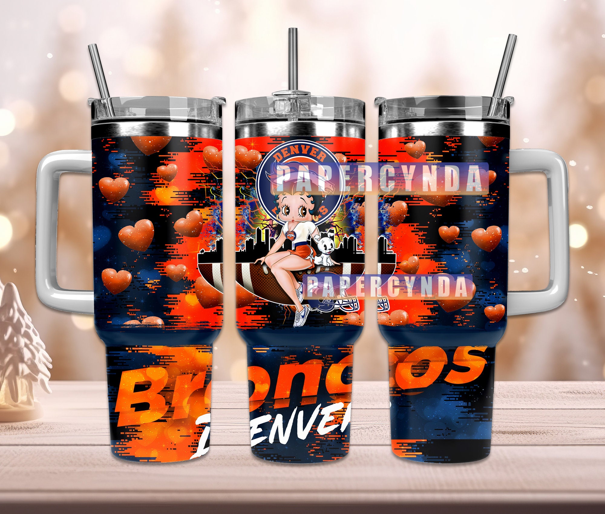 Denver Broncos Custom Stanley Cup 40 oz 30 oz Tumbler With HandleTVC2301833