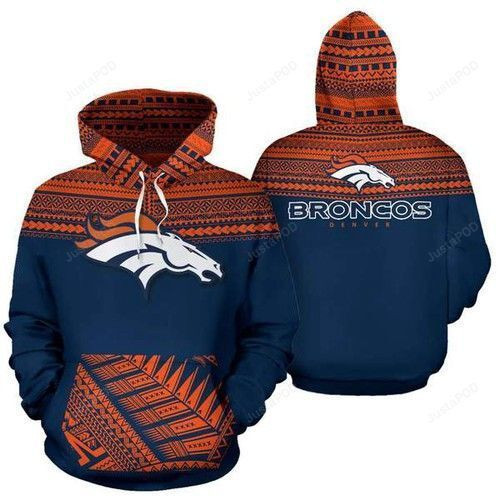 Denver Broncos Ncaa Football Maori Tattoo 3D All Over Print Hoodie, Zip Hoodie