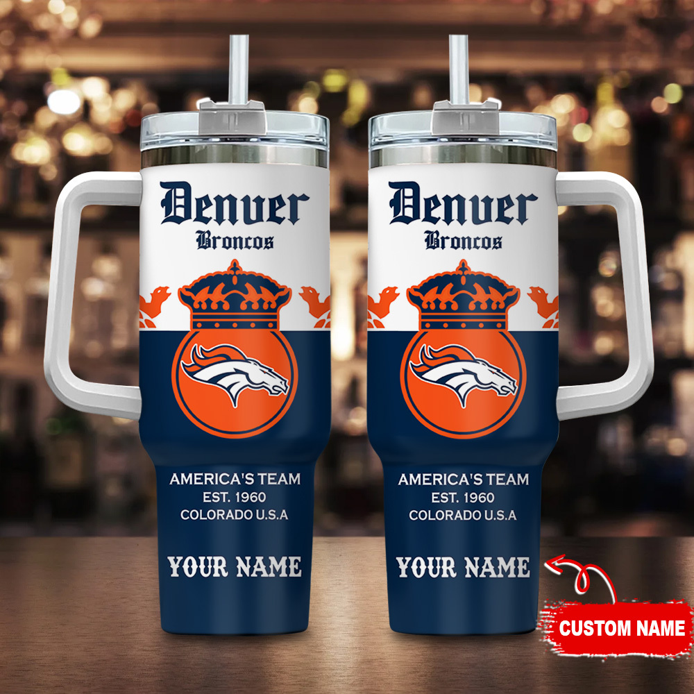 Denver Broncos NFL Corona Extra Custom Stanley Cup 40 oz 30 oz Tumbler With HandleTVC2301112