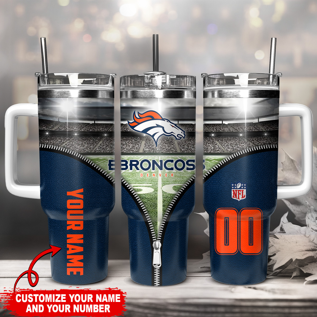Denver Broncos NFL Custom Stanley Cup 40 oz 30 oz Tumbler With HandleTVC230139