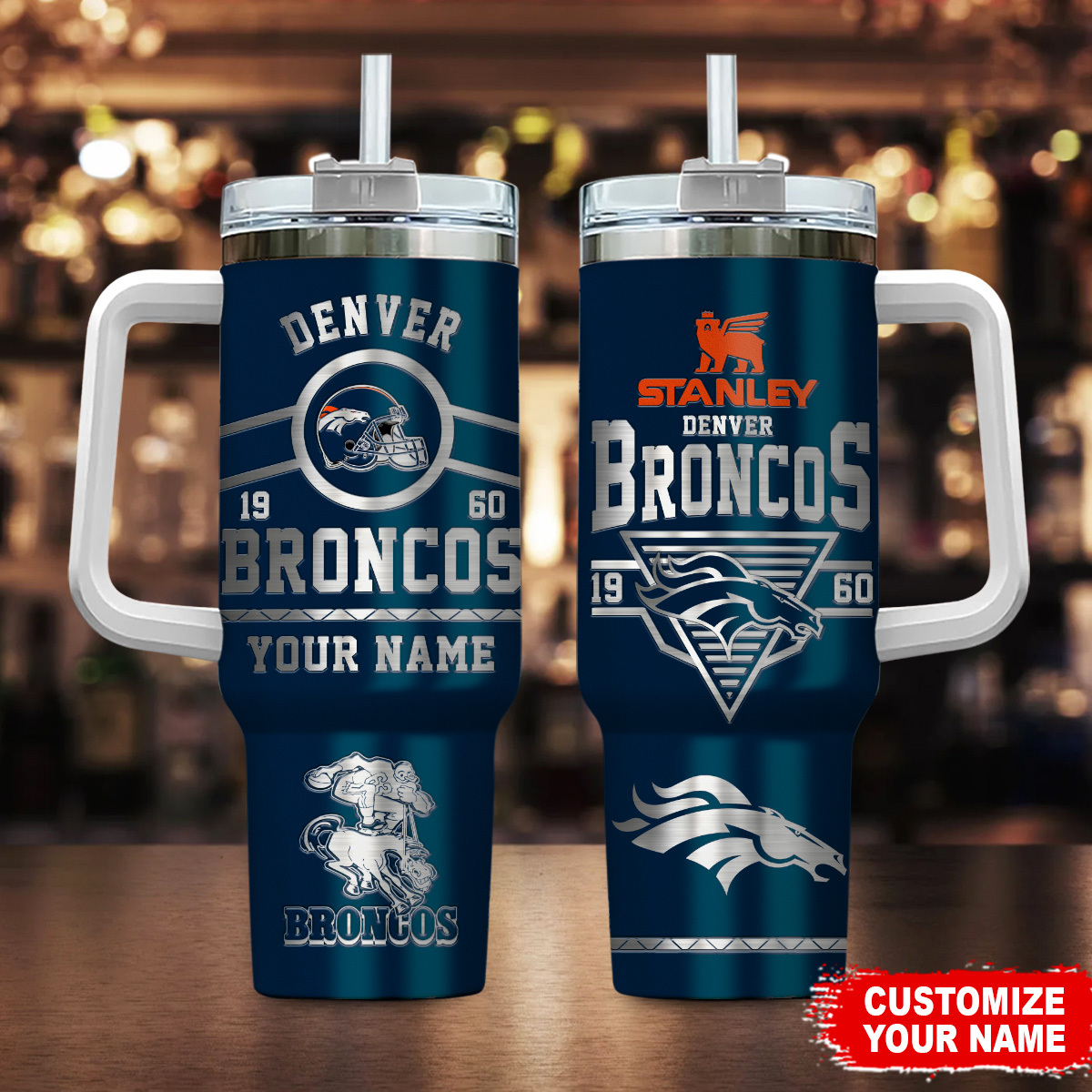 Denver Broncos NFL Custom Stanley Cup 40 oz 30 oz Tumbler With HandleTVC230152