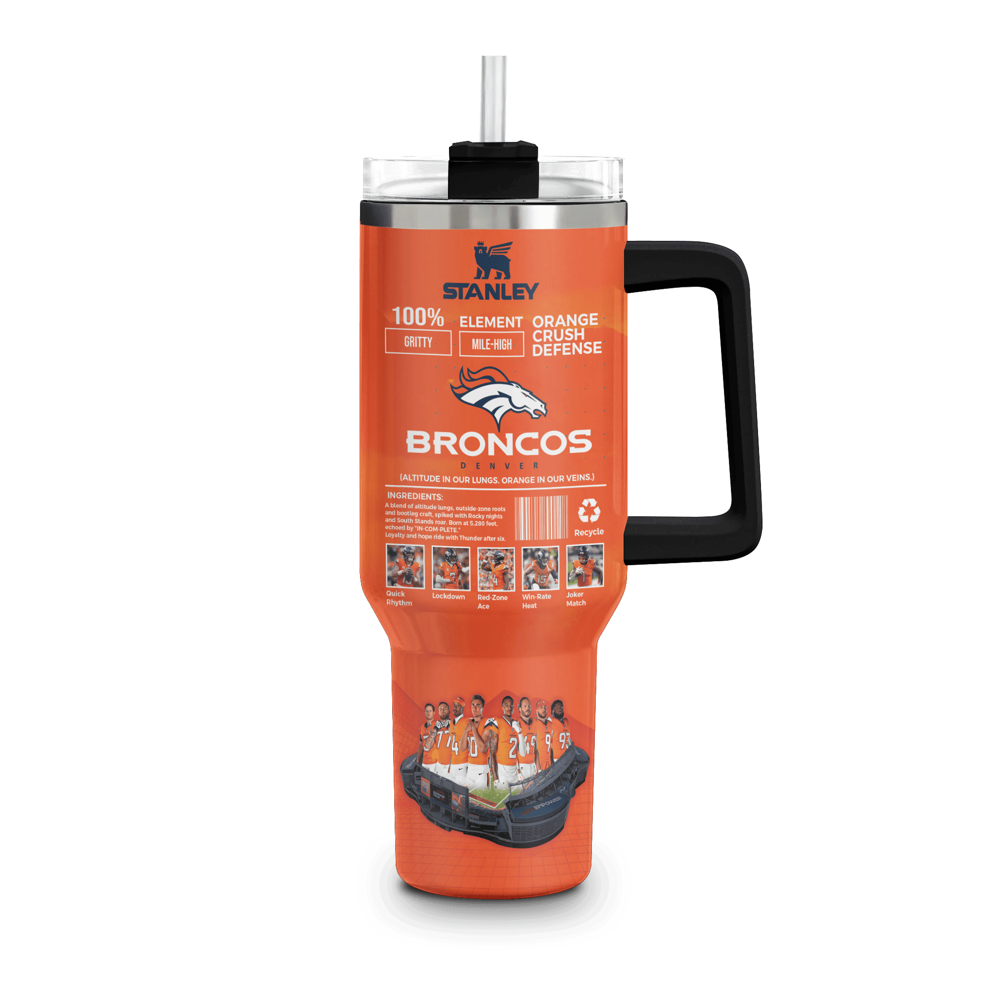 Denver Broncos NFL Custom Stanley Cup 40 oz 30 oz Tumbler With HandleTVC230198 - Image 2