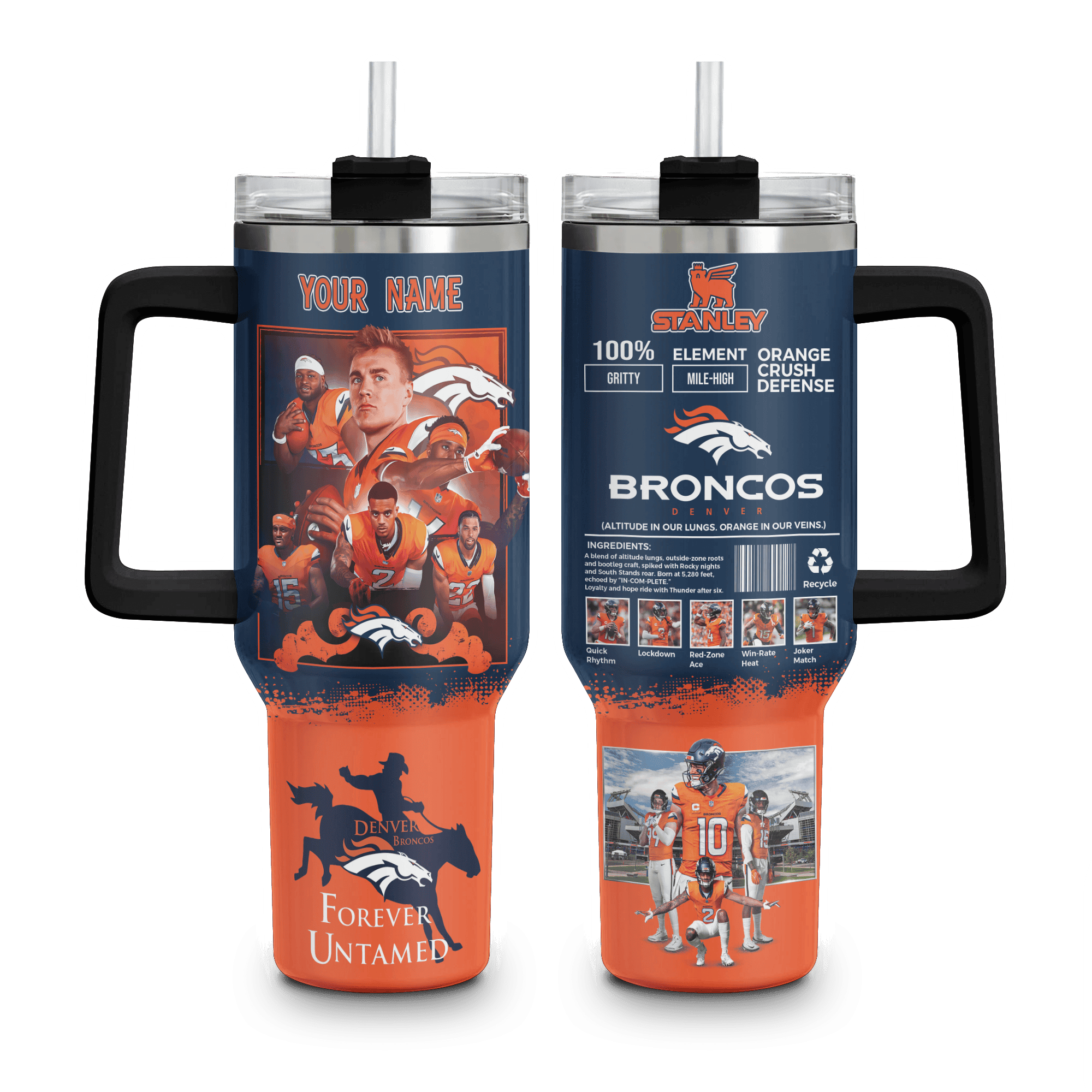 Denver Broncos NFL Custom Stanley Cup 40 oz 30 oz Tumbler With HandleTVC230198 - Image 5