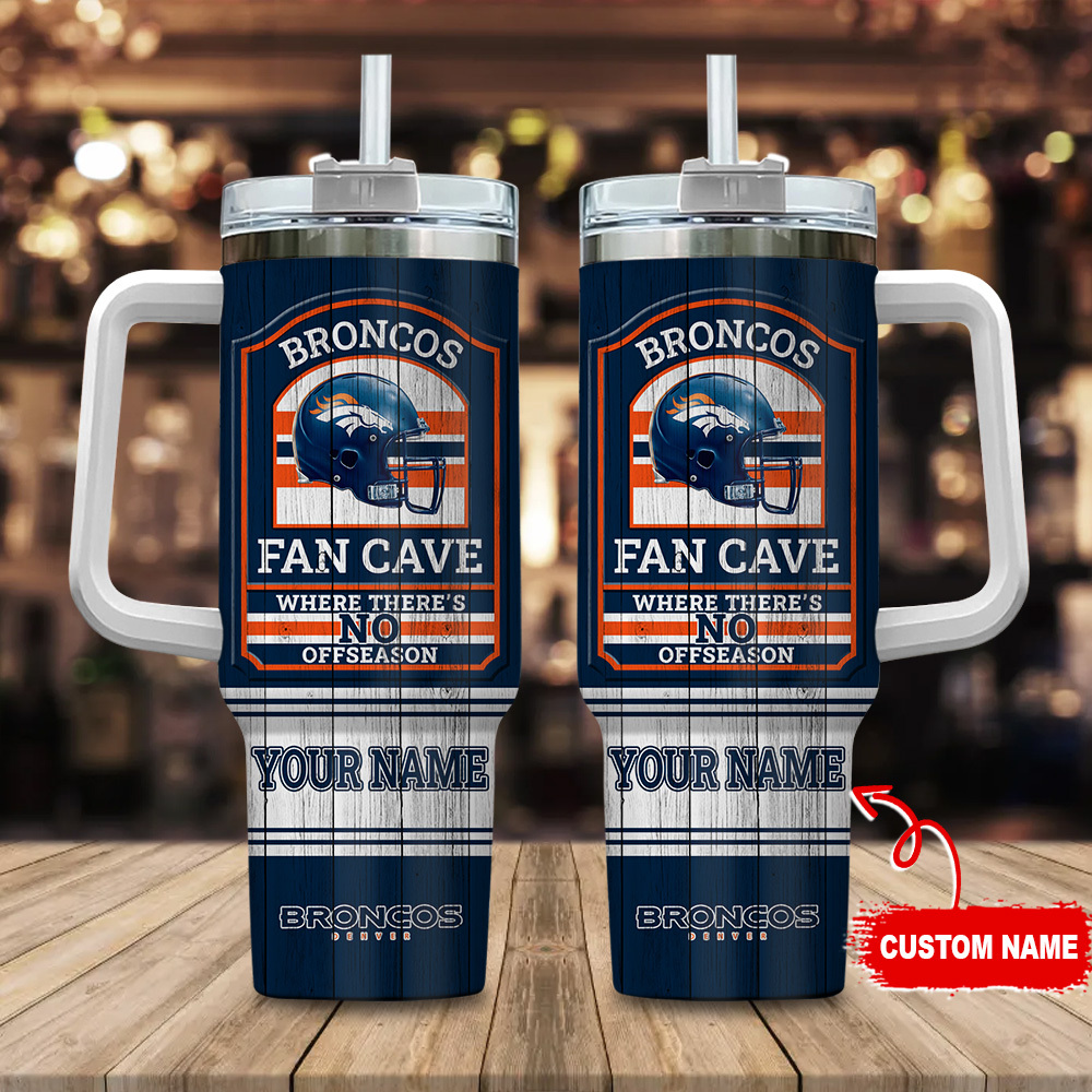 Denver Broncos NFL Fan Cave Custom Stanley Cup 40 oz 30 oz Tumbler With HandleTVC230175