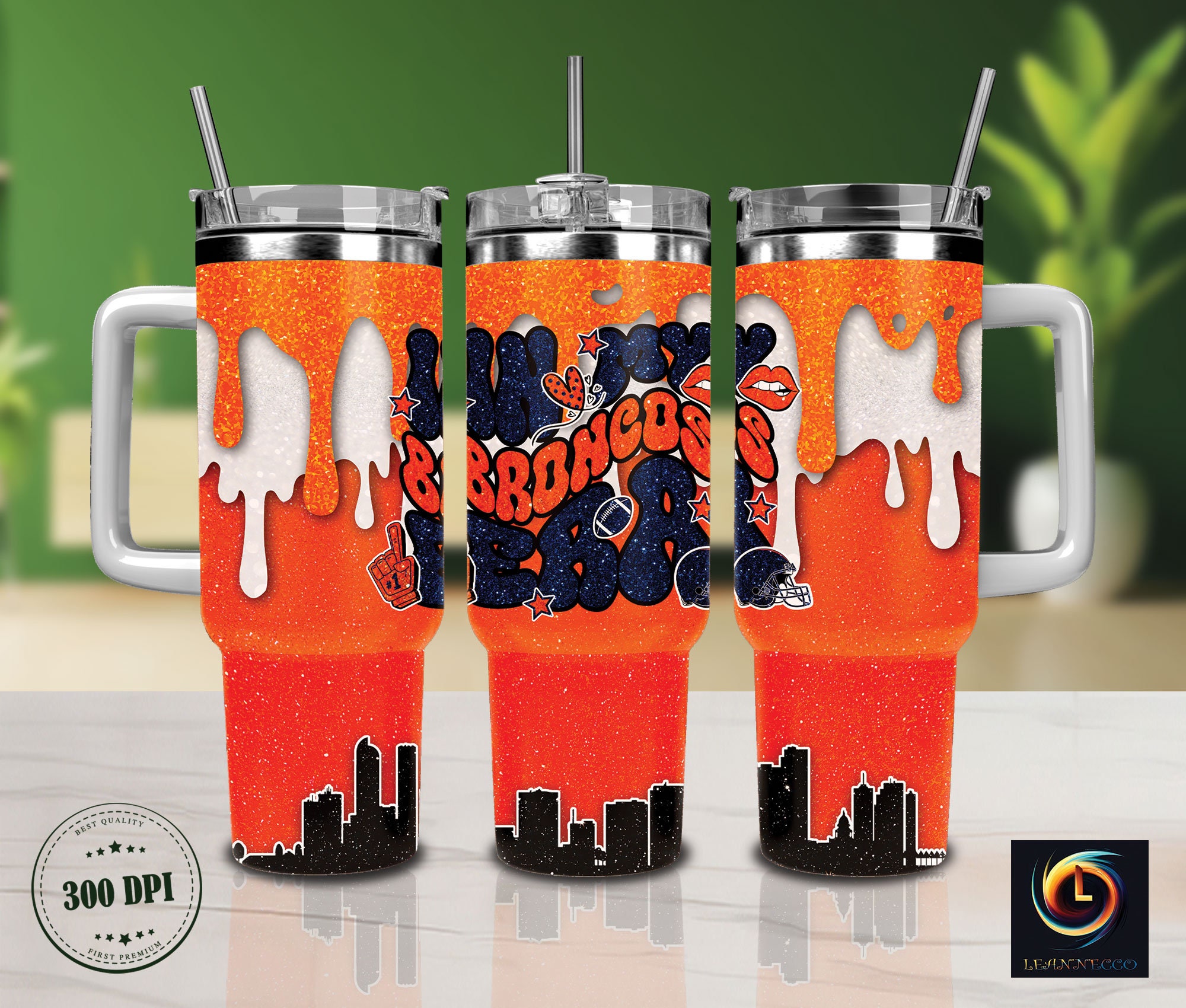 Denver Broncos NFL Glitter Custom Stanley Cup 40 oz 30 oz Tumbler With HandleTVC2301986