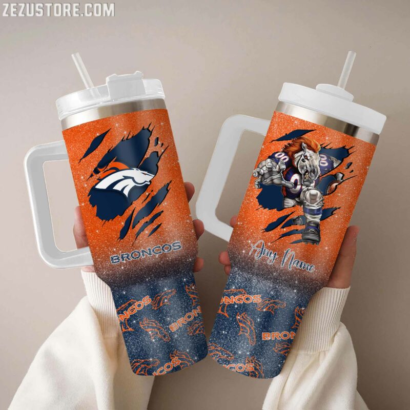 Denver Broncos NFL Glitter Custom Stanley Cup 40 oz 30 oz Tumbler With HandleTVC230199
