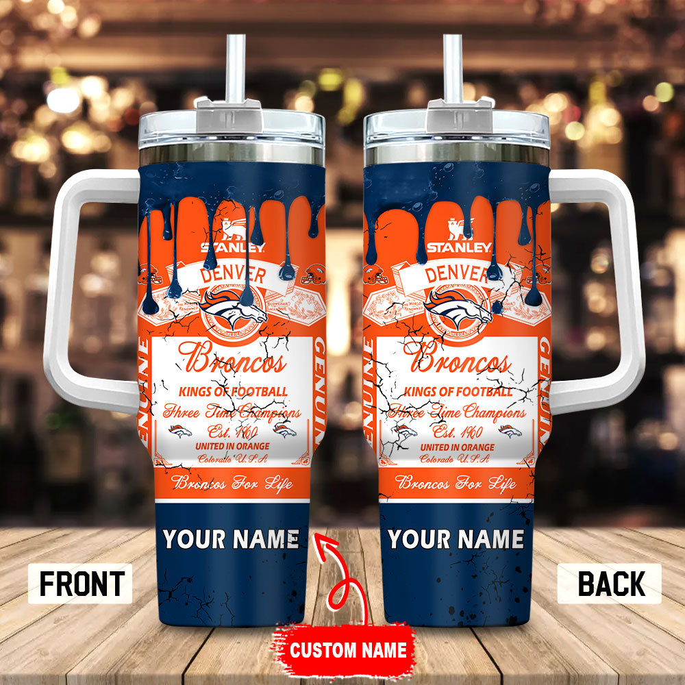 Denver Broncos NFL Kings Of Football Custom Stanley Cup 40 oz 30 oz Tumbler With HandleTVC230154