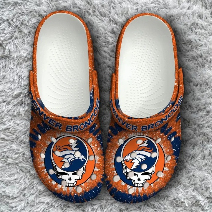 Denver Broncos NFL Sport Crocs Crocband Clogs Shoes Comfortable For Men Women and Kids - Image 3