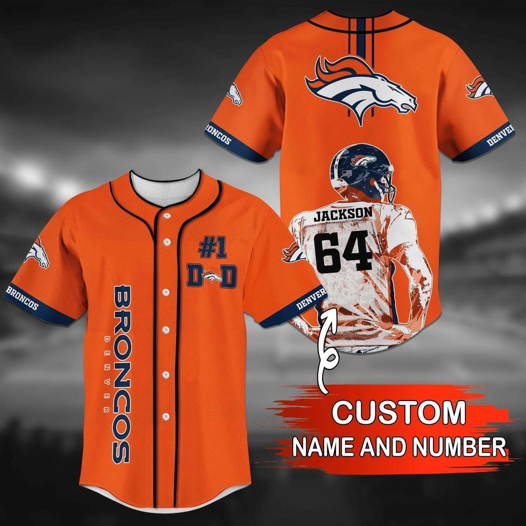Denver Broncos NLF Baseball Jersey Shirt For Game Day