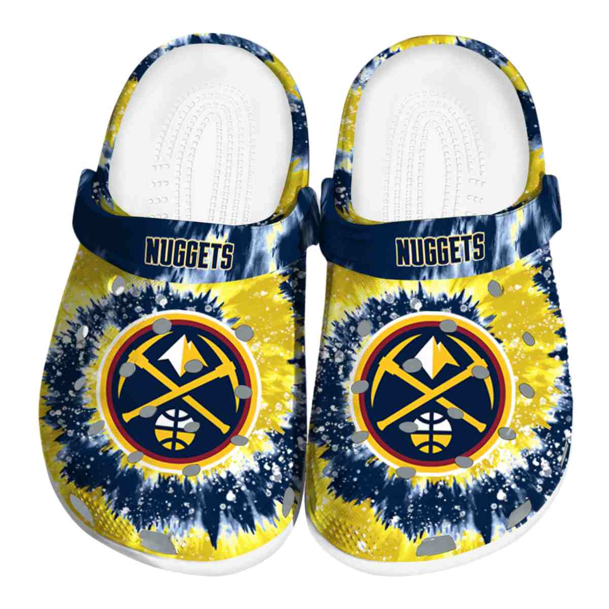 Denver Nuggets NBA Sport Crocs Crocband Clogs Shoes Comfortable For Men Women and Kids