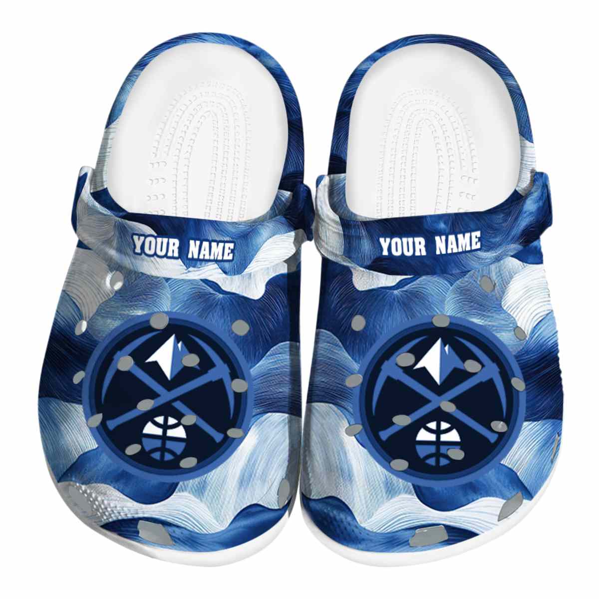 Denver Nuggets NBA Sport Crocs Crocband Clogs Shoes Comfortable For Men Women and Kids