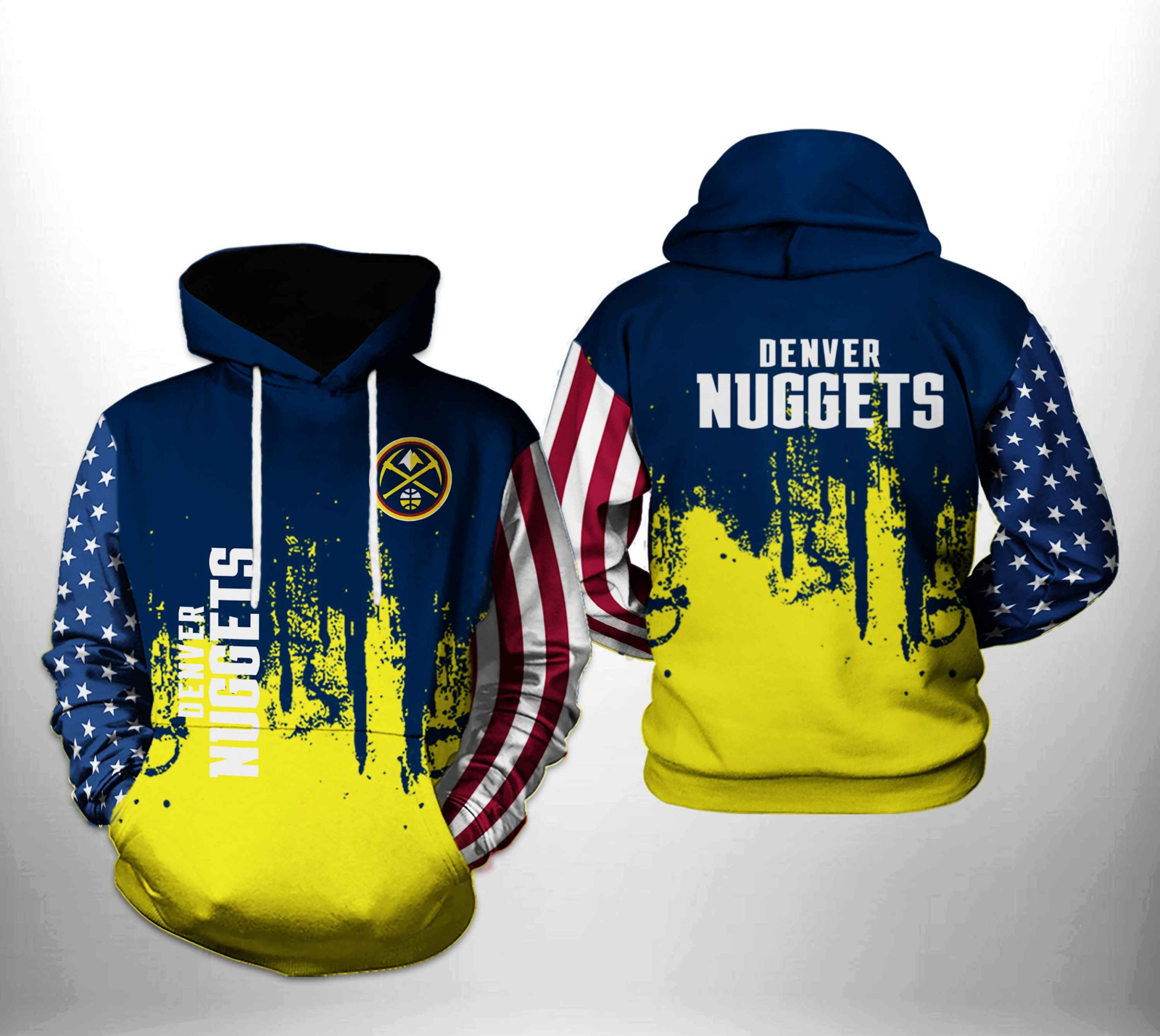Denver Nuggets NBA Team US 3D All Over Print Hoodie, Zip Hoodie