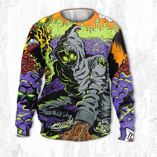 Denzel Curry Comic Art match Sweatshirt - Image 8
