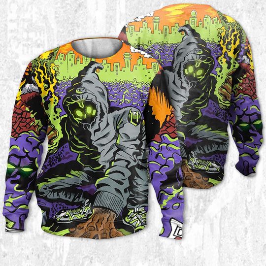 Denzel Curry Comic Art match Sweatshirt - Image 7