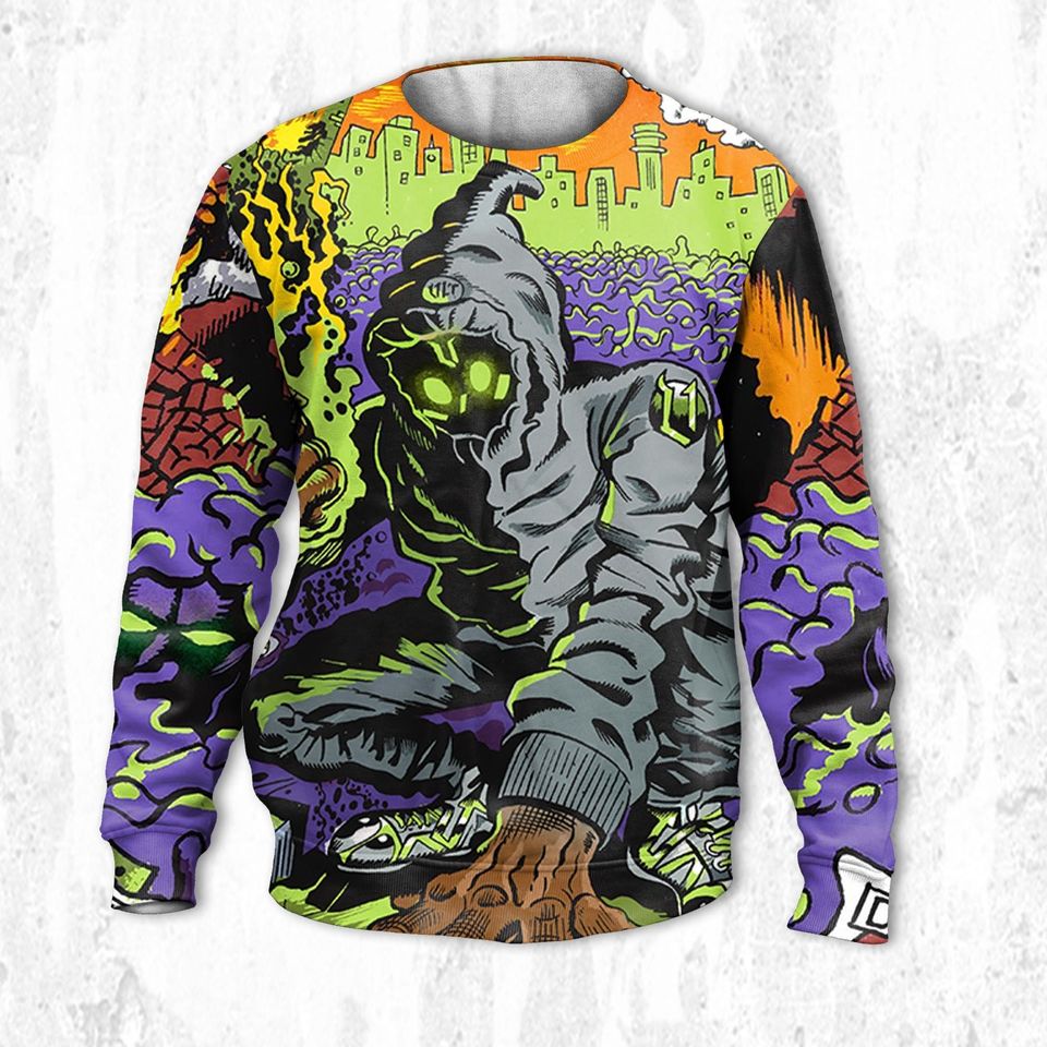 Denzel Curry Comic Art match Sweatshirt - Image 2