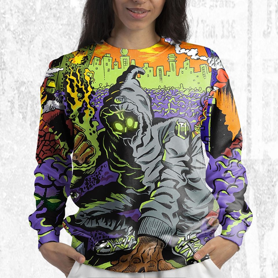 Denzel Curry Comic Art match Sweatshirt - Image 5