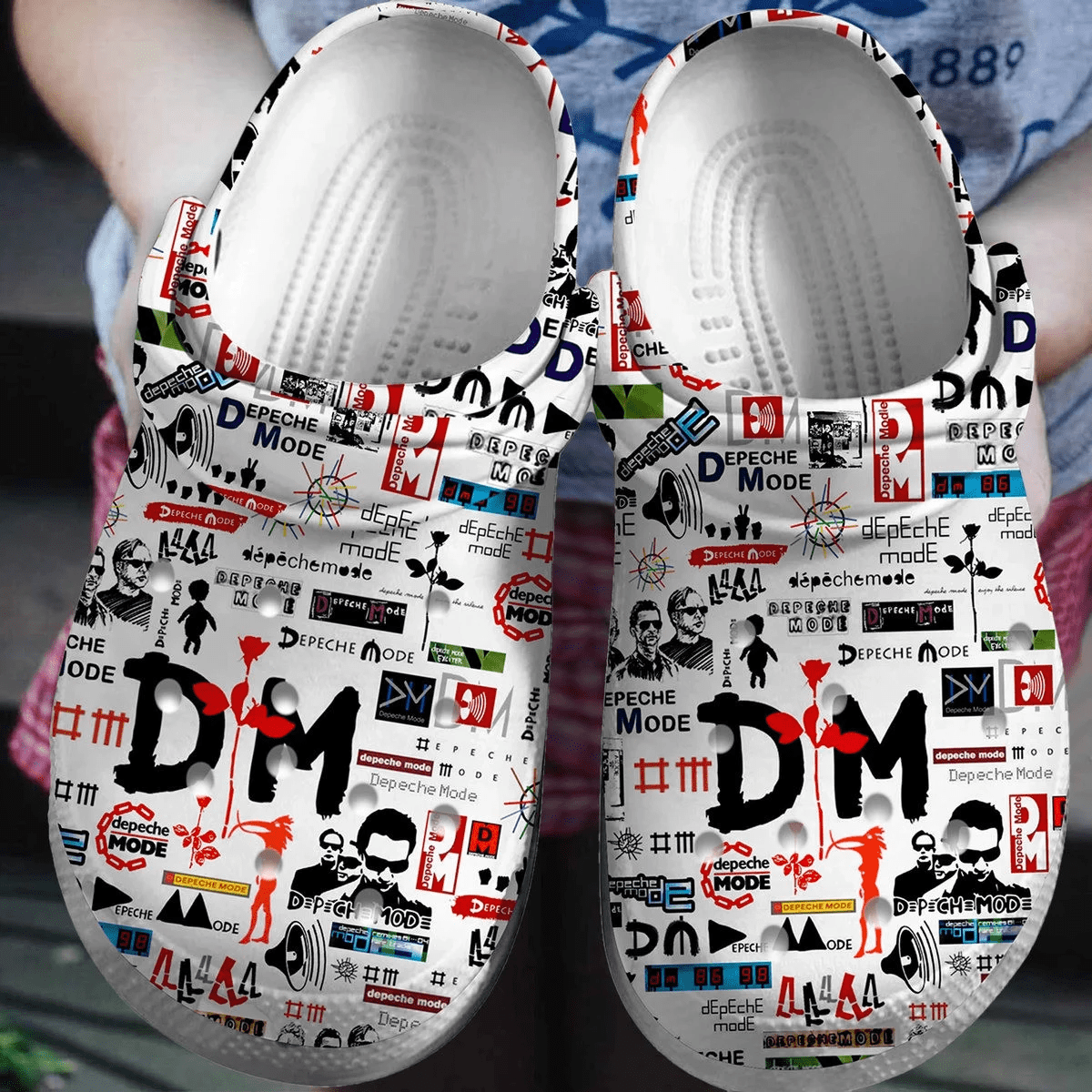 Depeche Mode Music Band Crocs Crocband Clogs Shoes Comfortable For Men Women and Kids