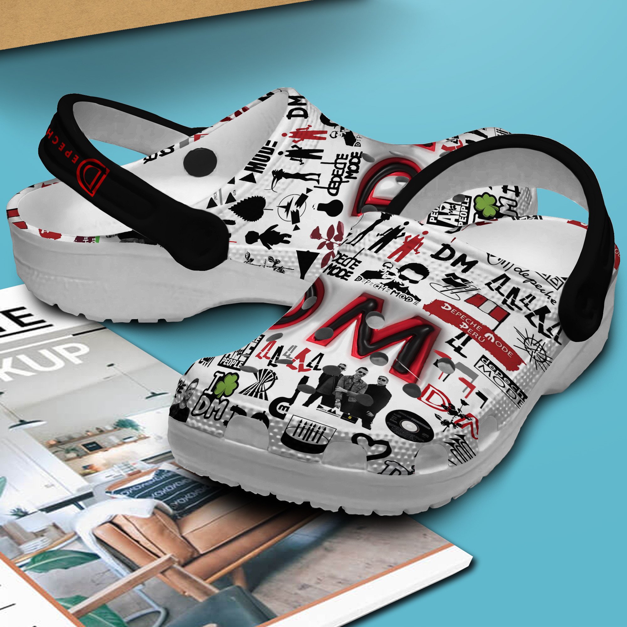 Depeche Mode Music Crocs Crocband Clogs Shoes Comfortable For Men Women and Kids - Image 3