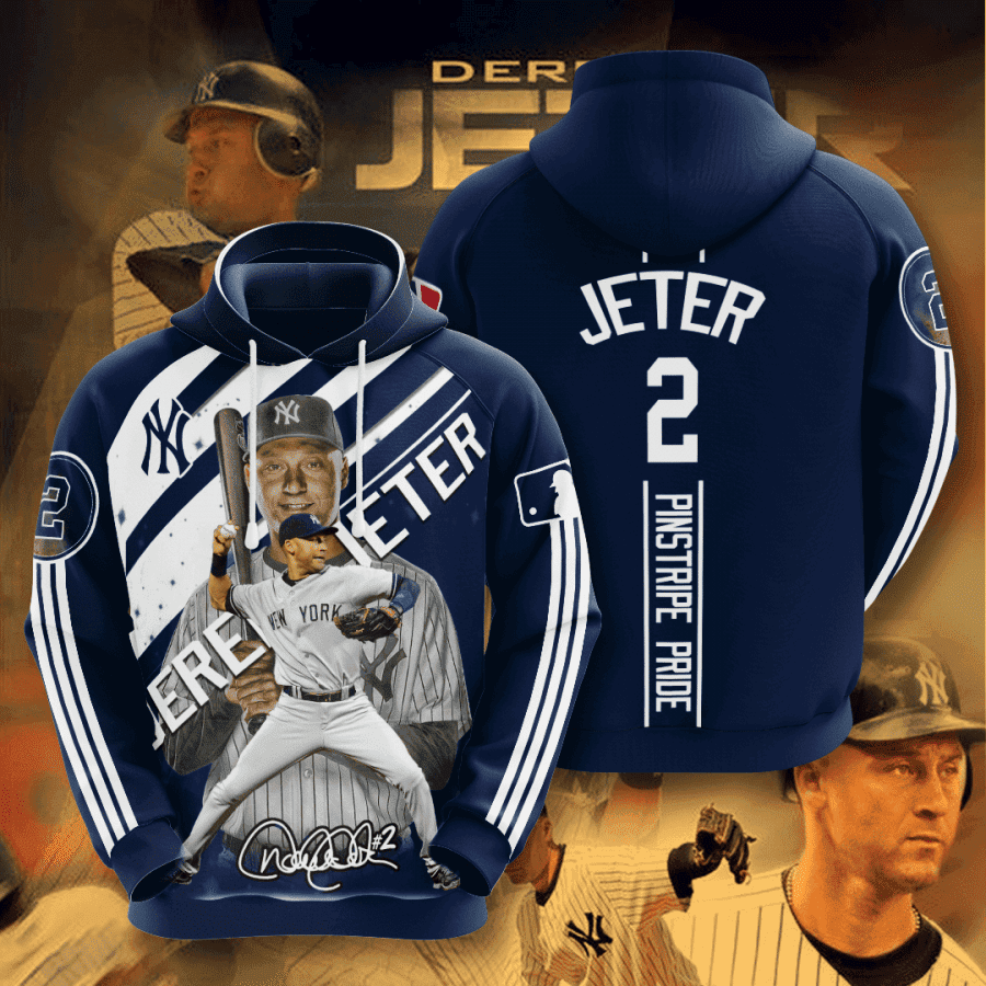 Derek Jeter New York Yankees 3D All Over Print Hoodie, Zip Hoodie