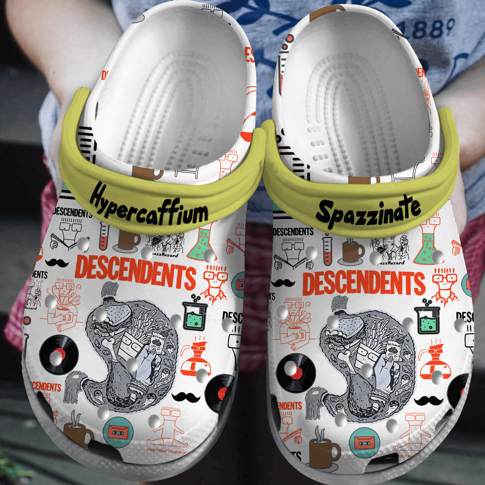 Descendents Music Crocs Crocband Clogs Shoes Comfortable For Men Women and Kids
