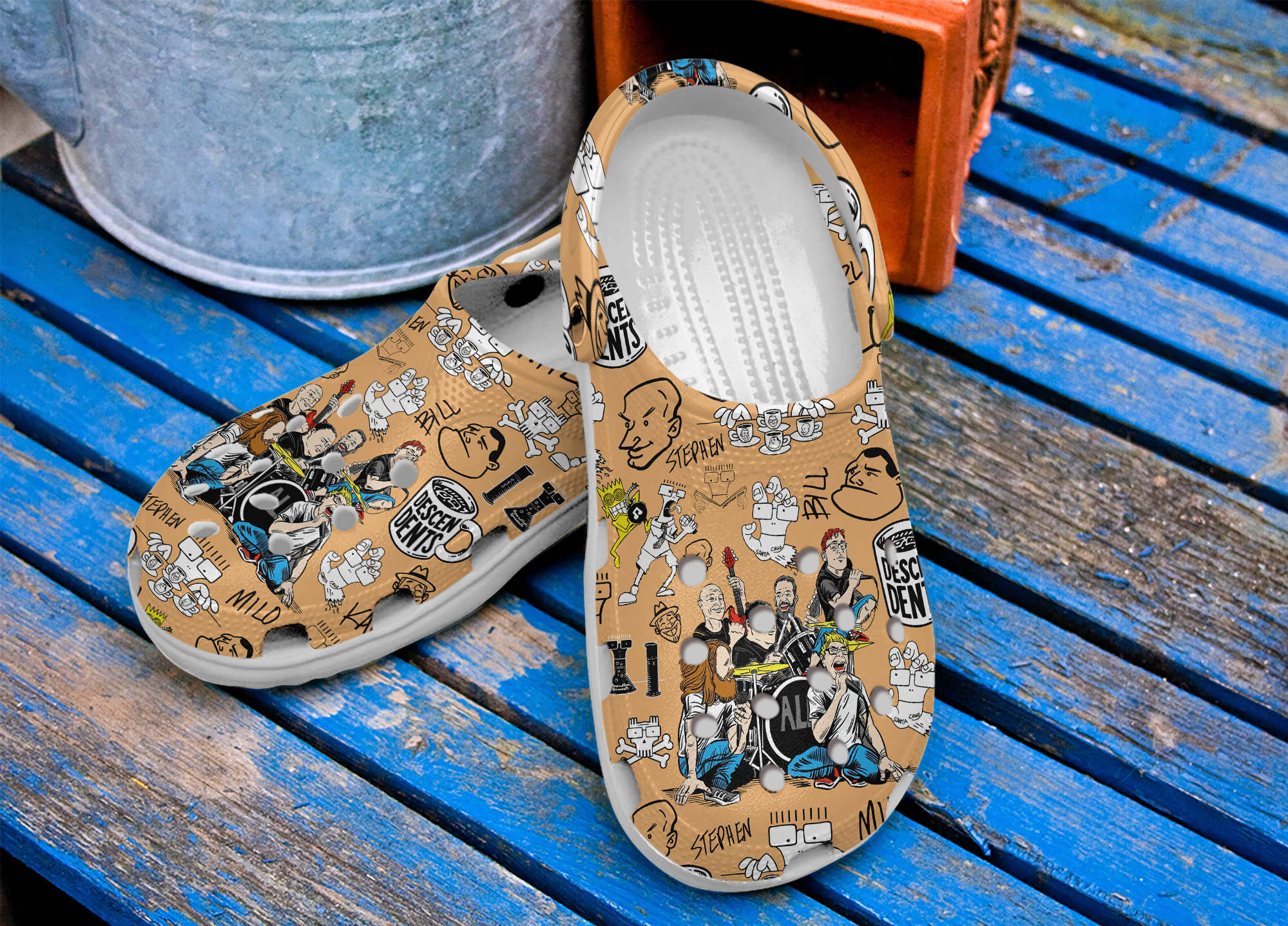 Descendents Music Crocs Crocband Clogs Shoes Comfortable For Men Women and Kids - Image 3