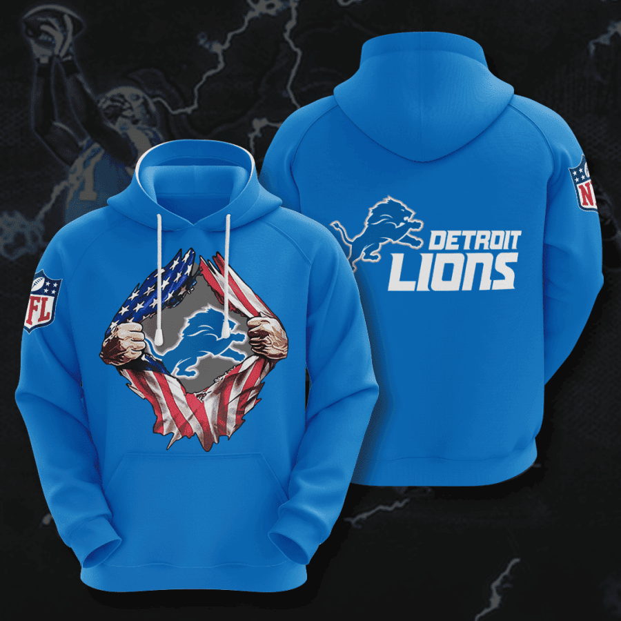 Detroit Lions 3D All Over Print Hoodie, Zip Hoodie