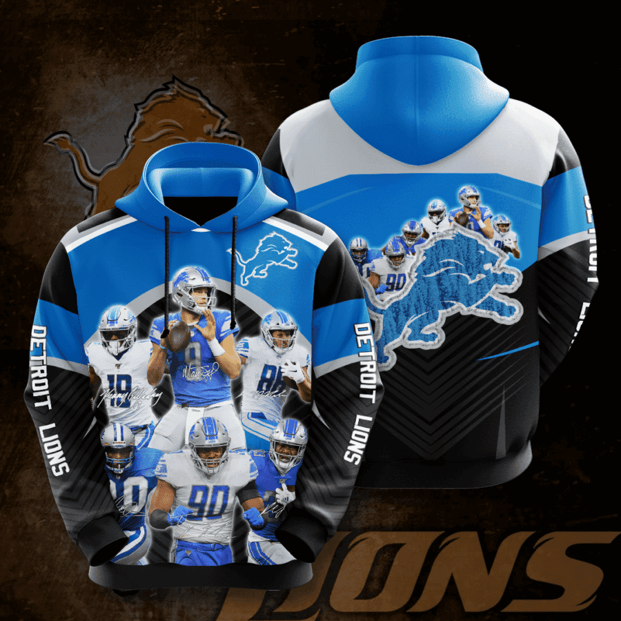 Detroit Lions 3D All Over Print Hoodie, Zip Hoodie