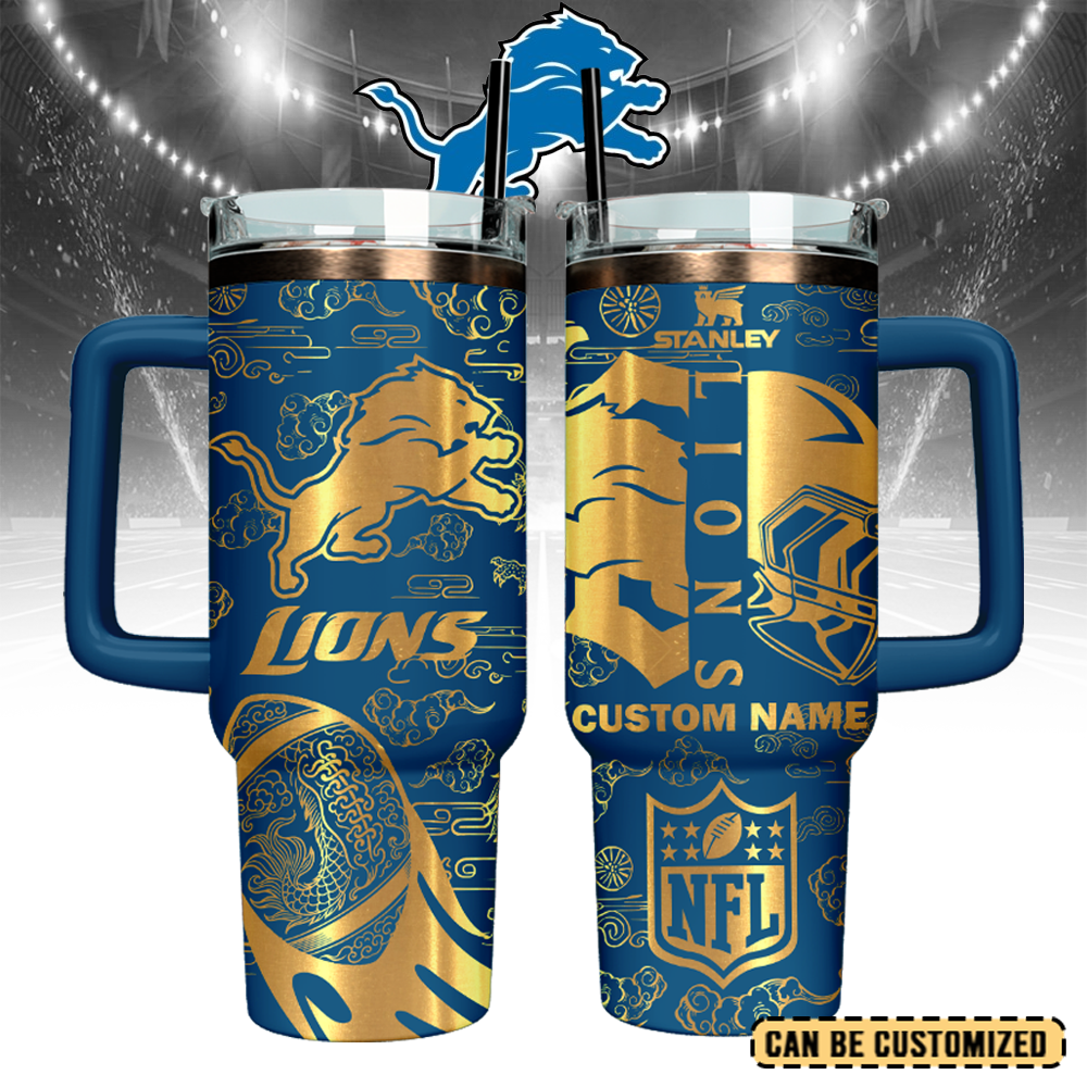 Detroit Lions Custom Stanley Cup 40 oz 30 oz Tumbler With HandleTVC2301107