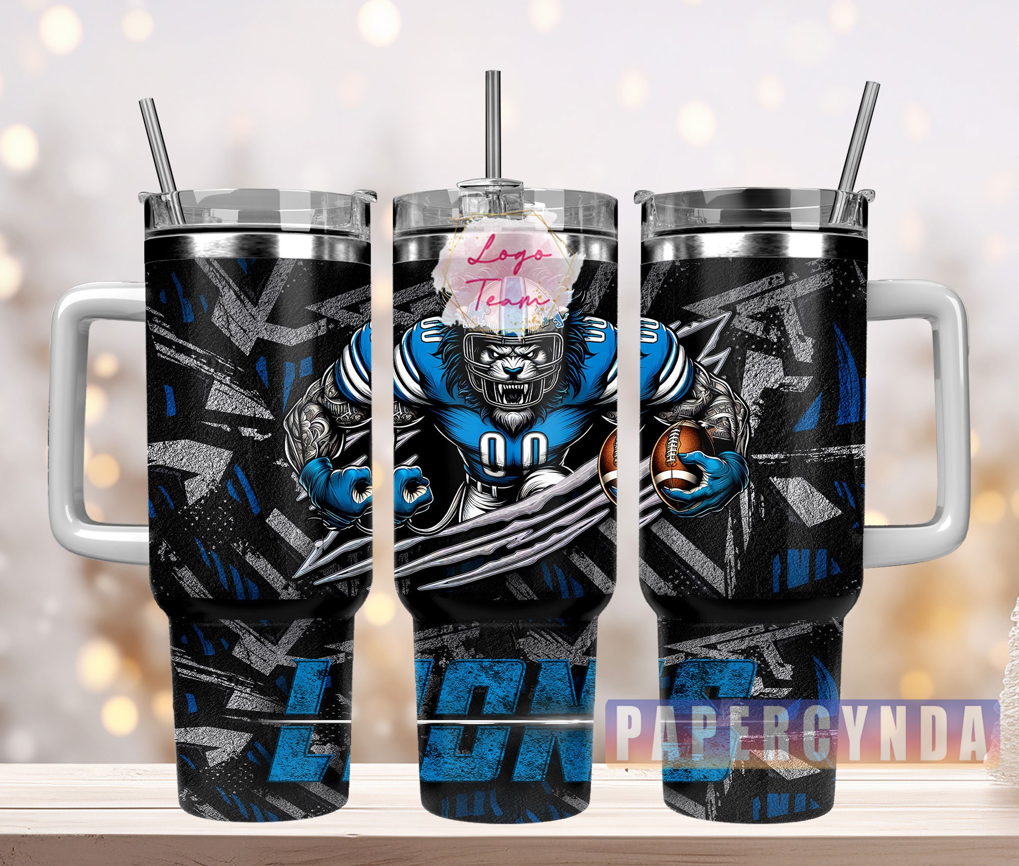 Detroit Lions Custom Stanley Cup 40 oz 30 oz Tumbler With HandleTVC2301834