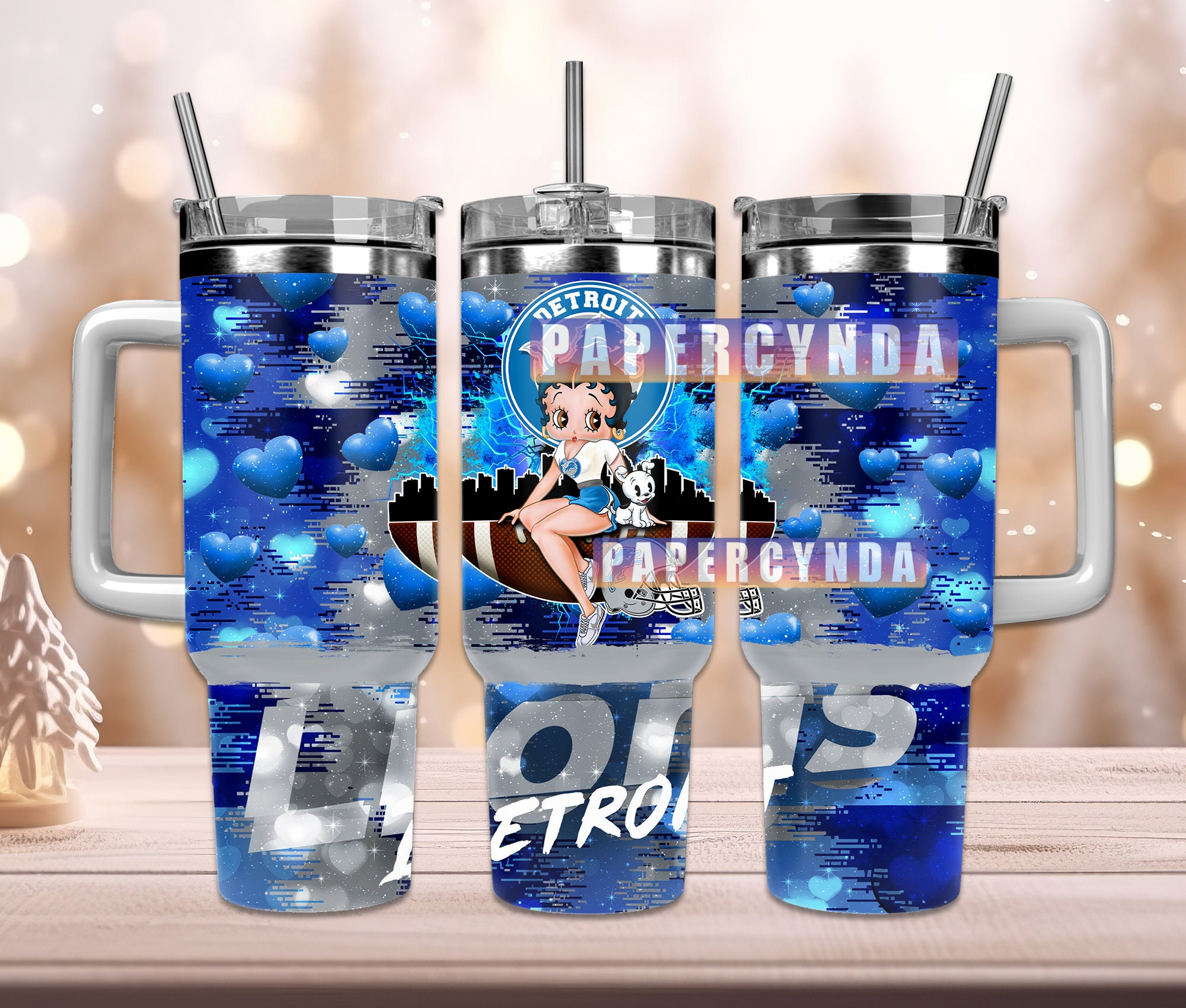 Detroit Lions Custom Stanley Cup 40 oz 30 oz Tumbler With HandleTVC2301843