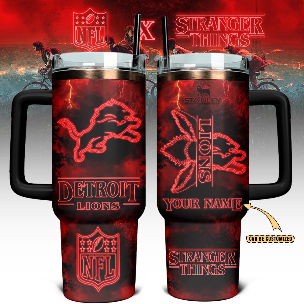 Detroit Lions Custom Stanley Cup 40 oz 30 oz Tumbler With HandleTVC230187