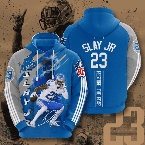 Detroit Lions Darius Slay Jr 3D All Over Print Hoodie, Zip Hoodie