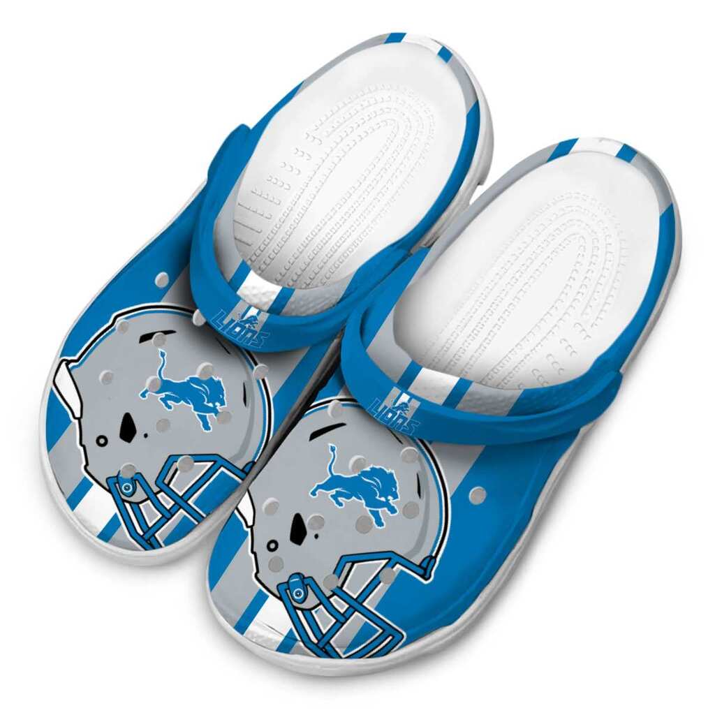Detroit Lions Helmet Stripes ClogTVC1801143 - Image 4