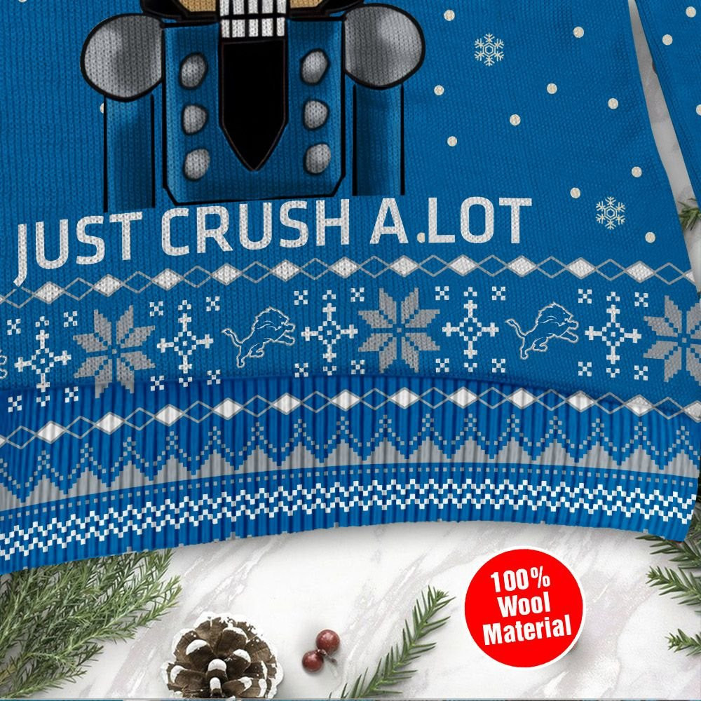 Detroit Lions I Am Not A Player I Just Crush Alot Ugly Christmas Sweater Adult 3D Funny Matching for family - Image 4