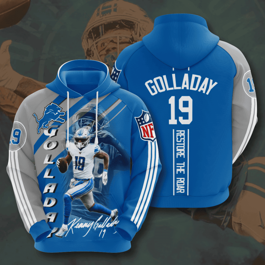 Detroit Lions Kenny Golladay 3D All Over Print Hoodie, Zip Hoodie