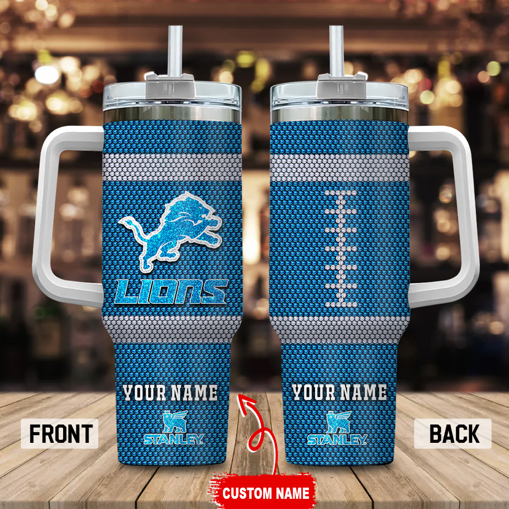 Detroit Lions NFL Crystal Custom Stanley Cup 40 oz 30 oz Tumbler With HandleTVC230170