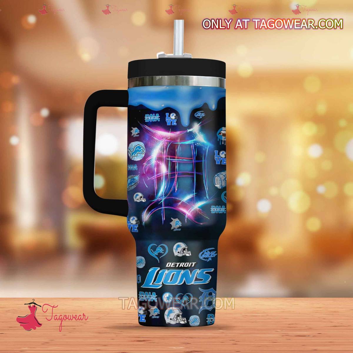 Detroit Lions NFL Custom Stanley Cup 40 oz 30 oz Tumbler With HandleTVC230102 - Image 2