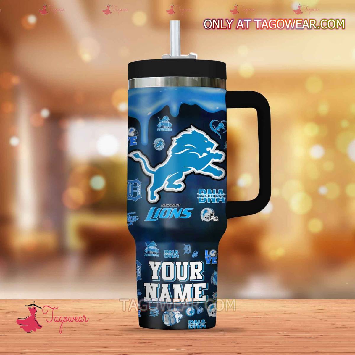 Detroit Lions NFL Custom Stanley Cup 40 oz 30 oz Tumbler With HandleTVC230102 - Image 3